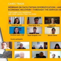 CAREC Webinar on Facilitating Diversification—and Economic Recovery—through the Services Sector
