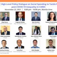CAREC High-Level Policy Dialogue on Social Spending to Tackle Rising post-COVID-19 Inequality