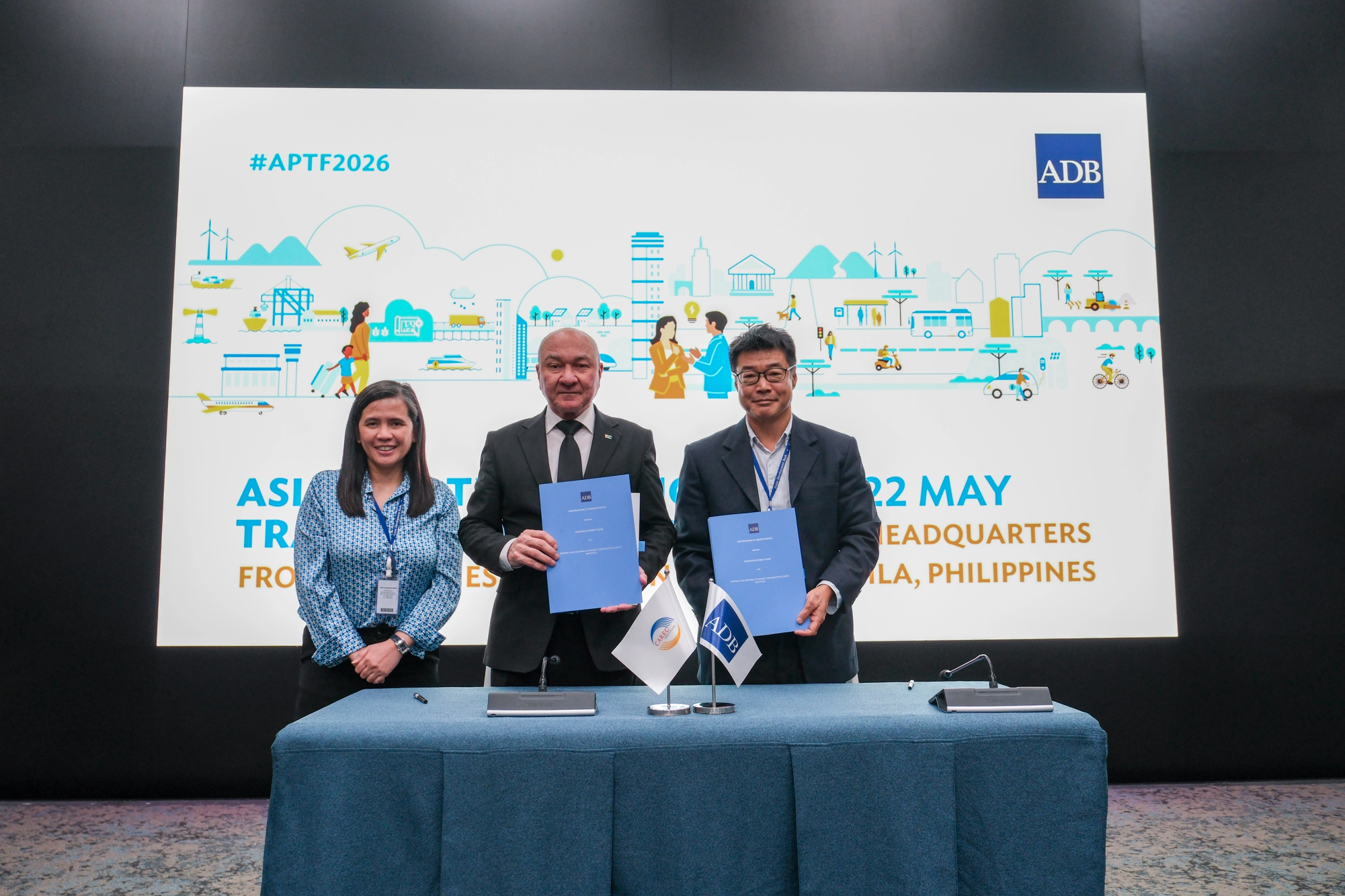 ADB and CAREC Institute strengthen partnership to promote sustainable transport